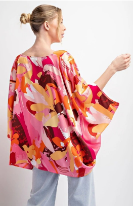 FLOWER GIRL DOLMAN BLOUSE