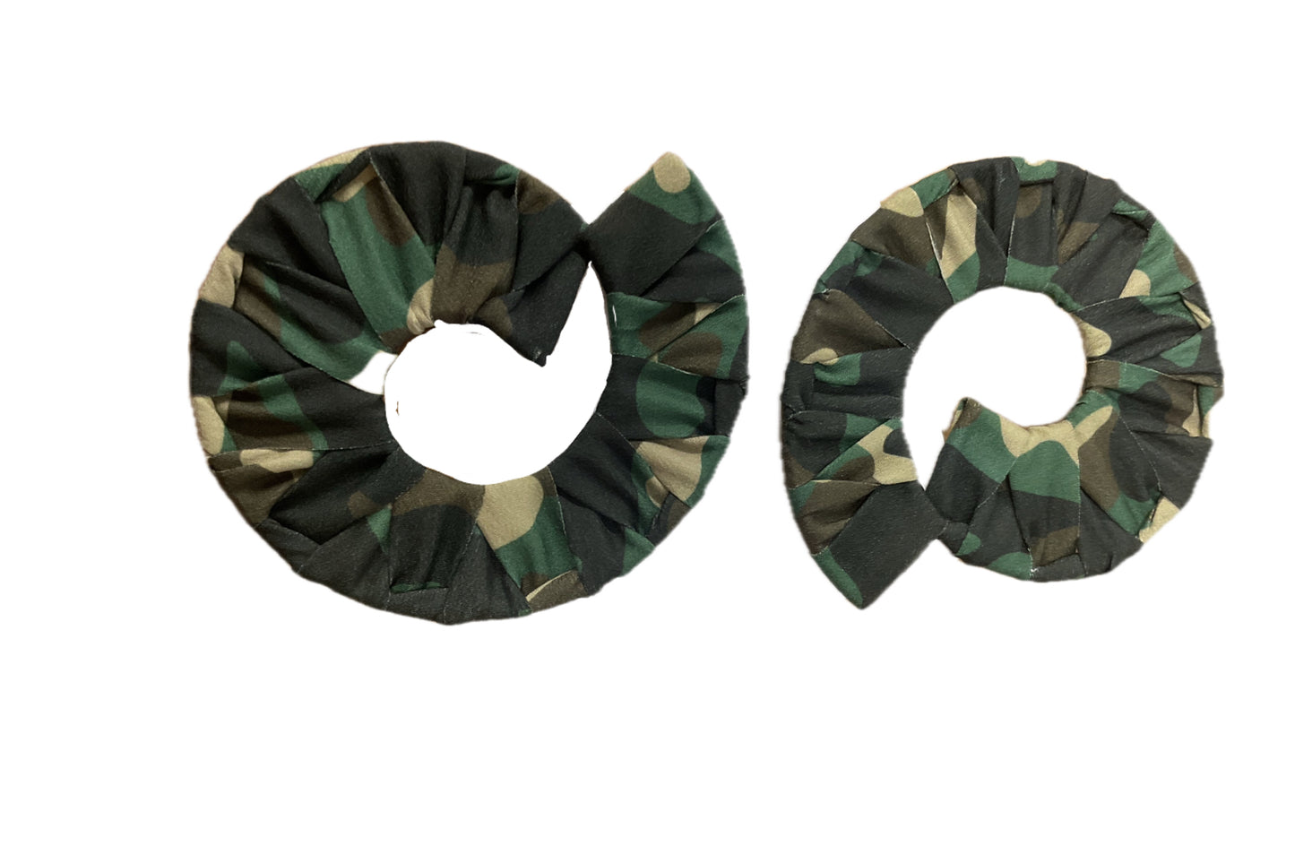 Curvy Camo Post Back Earring