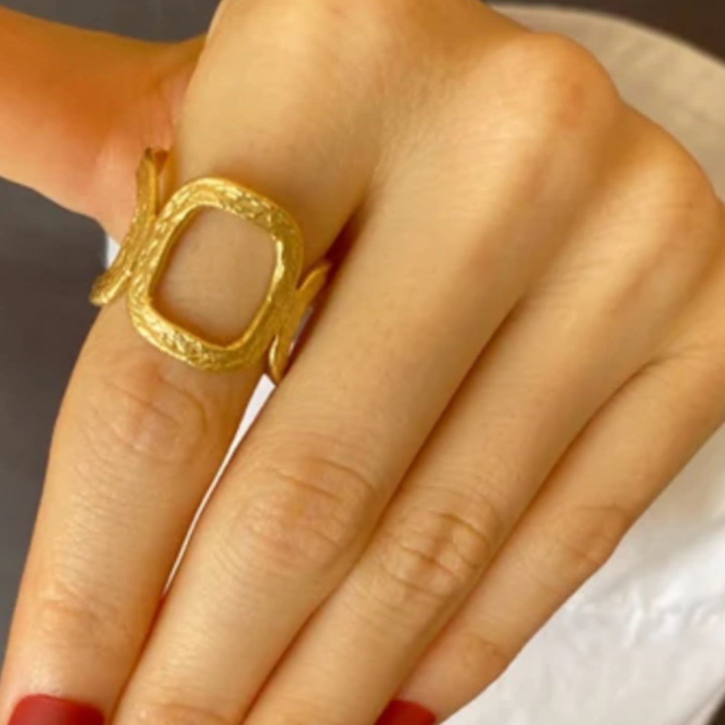 3 ring band gold