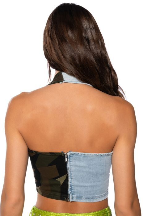 Best of both worlds camo halter 2x