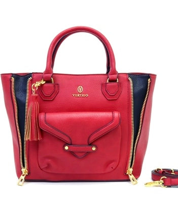 Sophia Pebbled Satchel Handbag