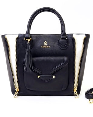 Sophia Pebbled Satchel Handbag