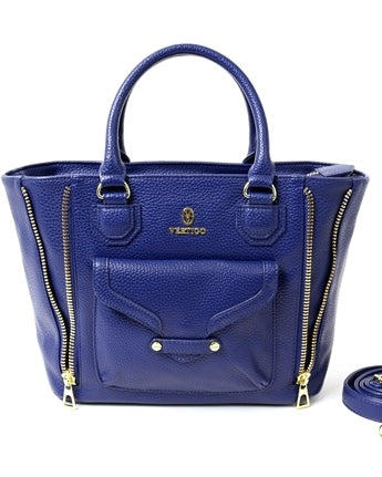 Sophia Pebbled Satchel Handbag