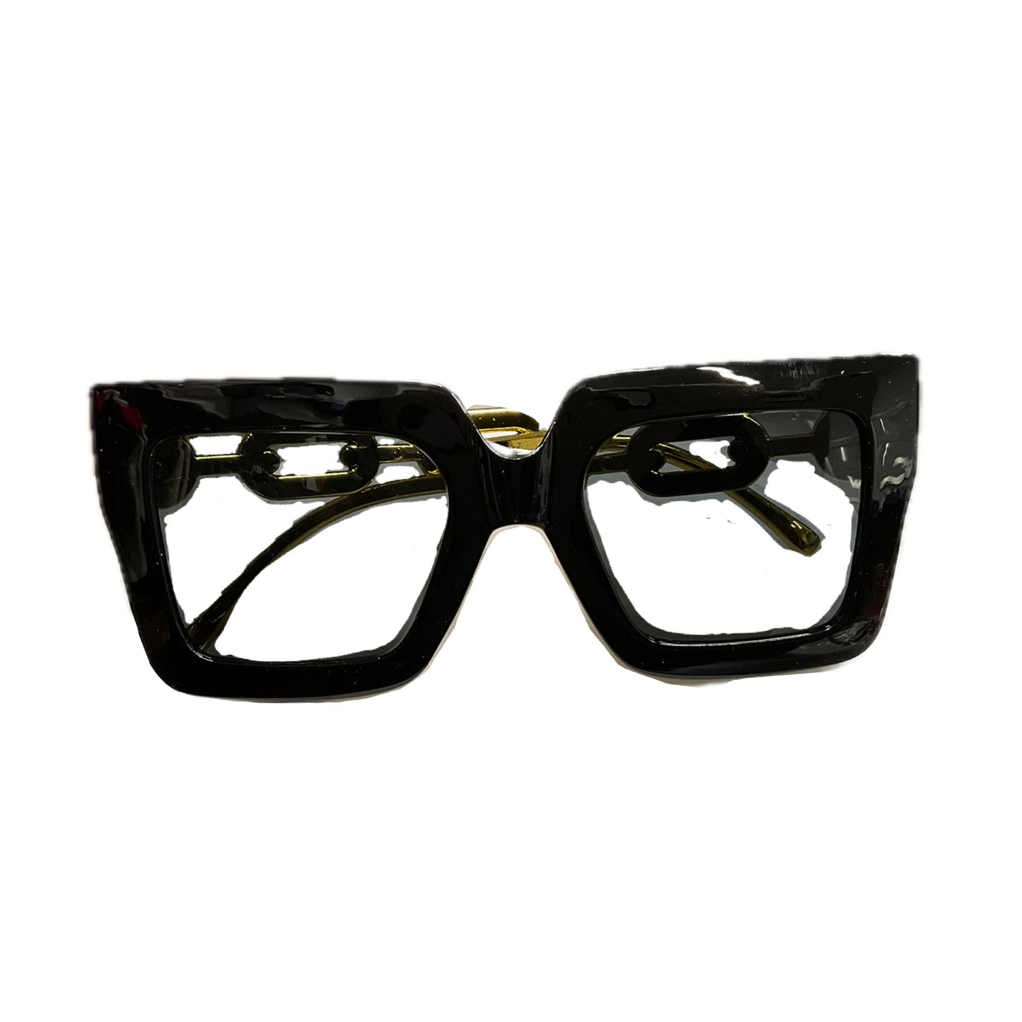Black and Chain Square Frames