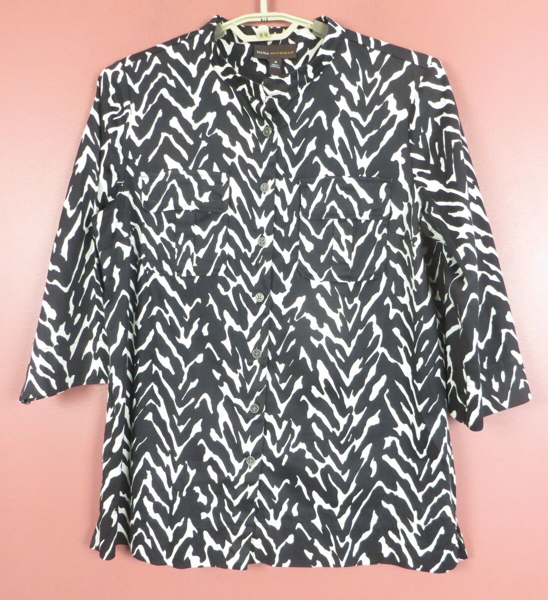 Dana B blk/wht shirt jkt M