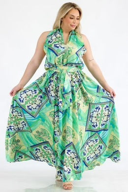 Bouquets in Bloom Halter Dress