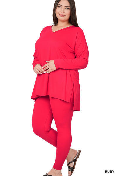 Ruby V neck Leisure set