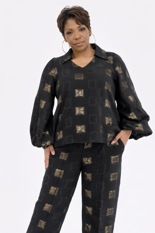 Black n Gold Square 2pc