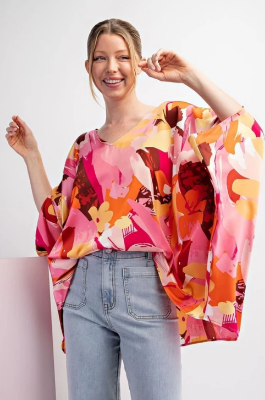 FLOWER GIRL DOLMAN BLOUSE