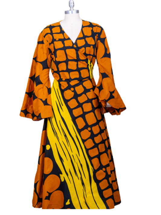 WRAP ME UP RWANDA DRESS O/S