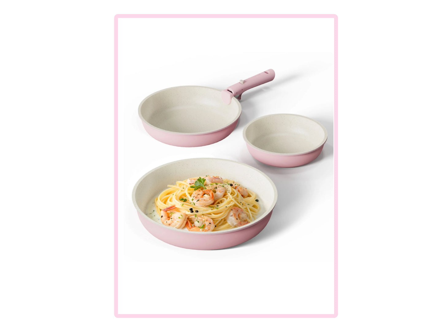 Pink 4pc non stick cook set