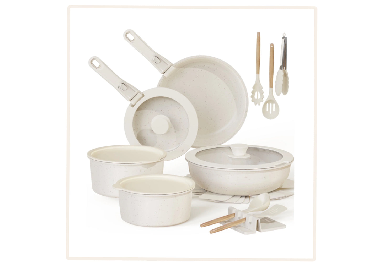 Ecru 20 pc non cook pan collection