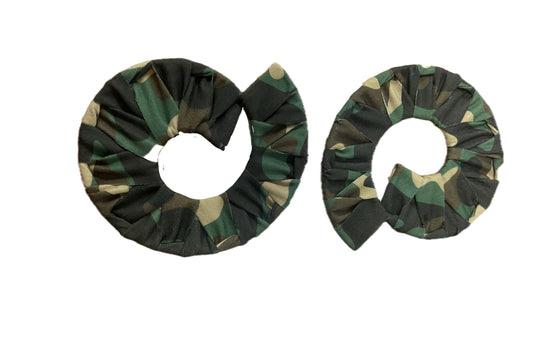 Curvy Camo Post Back Earring