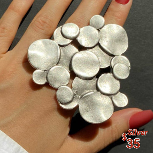 Silver Bubbles Ring