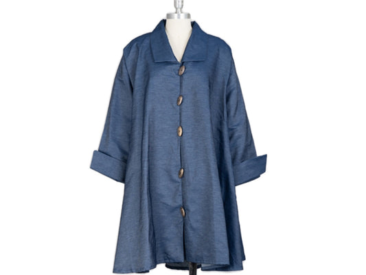 Denim swing tunic O/S