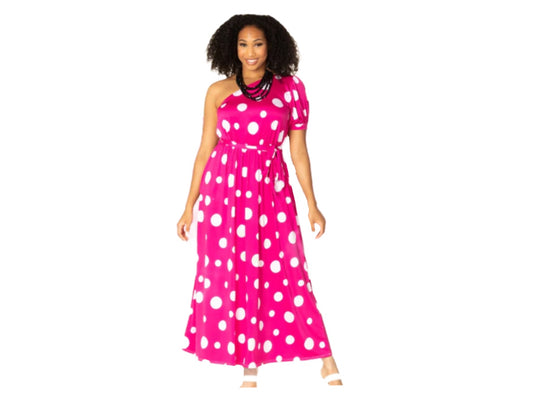 Dot to Desire 1 Shoulder Dress