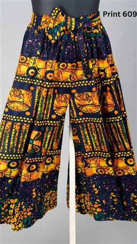 Falling Gems African Print Palazzo