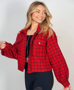 Scarlet & Black Tweed Jacket