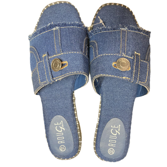 Denim Buckle Sandal 10