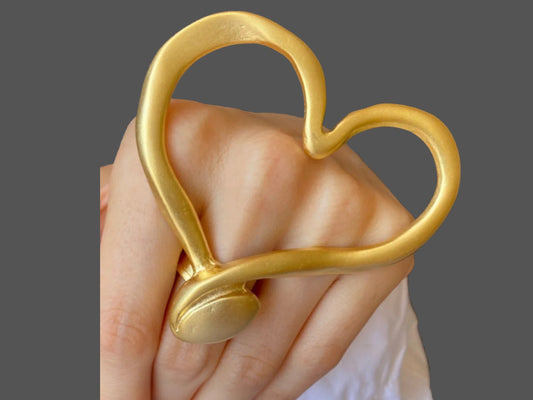 Heart of gold ring