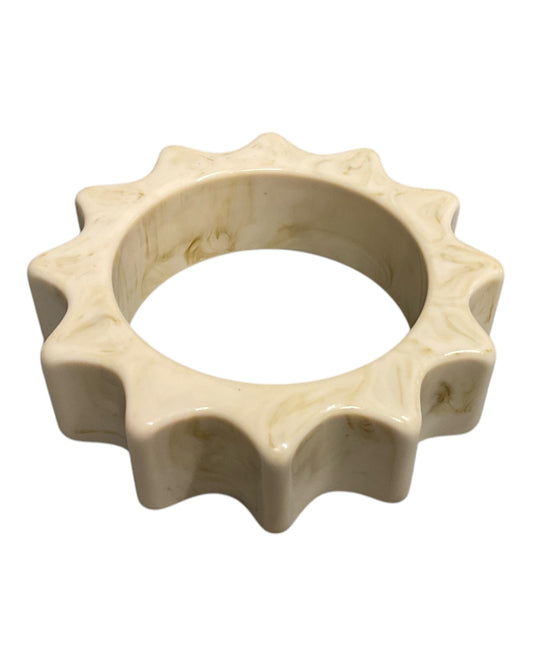 Cream Gears Bangle (D)