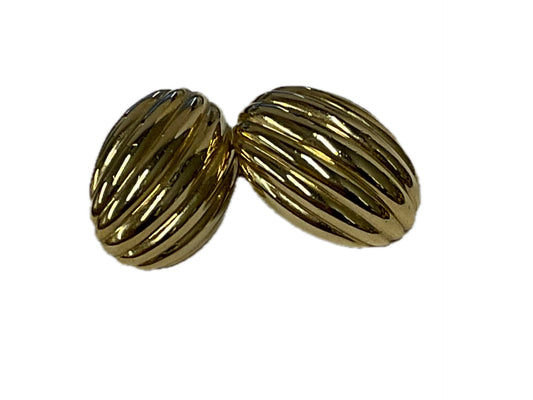 Vintage Gold Napier Twist Back Earrings