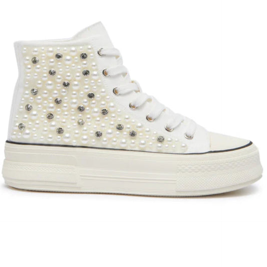 Pearl & Bling Canvas Sneaker 10