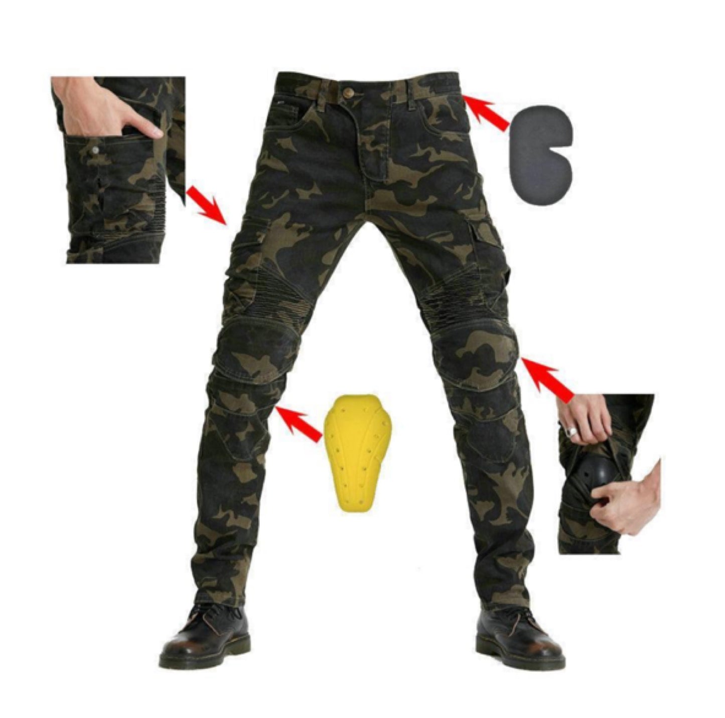 VALERO Camo Motorcycle Pants