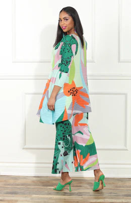 Green Multi Floral Bounce 2pc