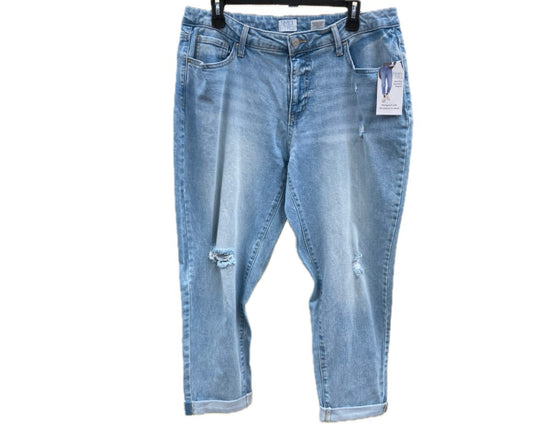 NEW Distressed Mid Rise Denim Jeans
