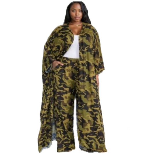 Classy Camo Duster Set