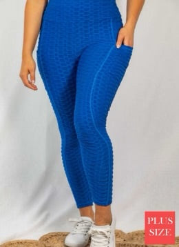 Honeycomb Leggings Royal