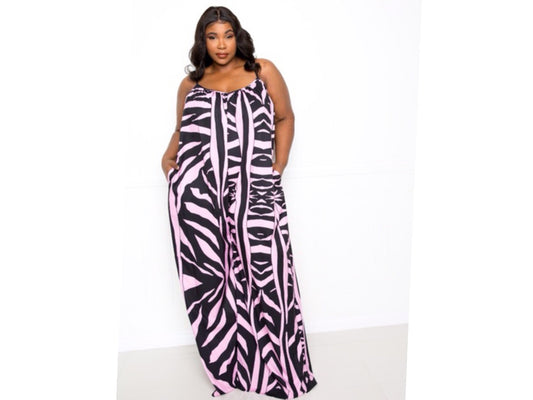 Zebra Jumpsuit 3x