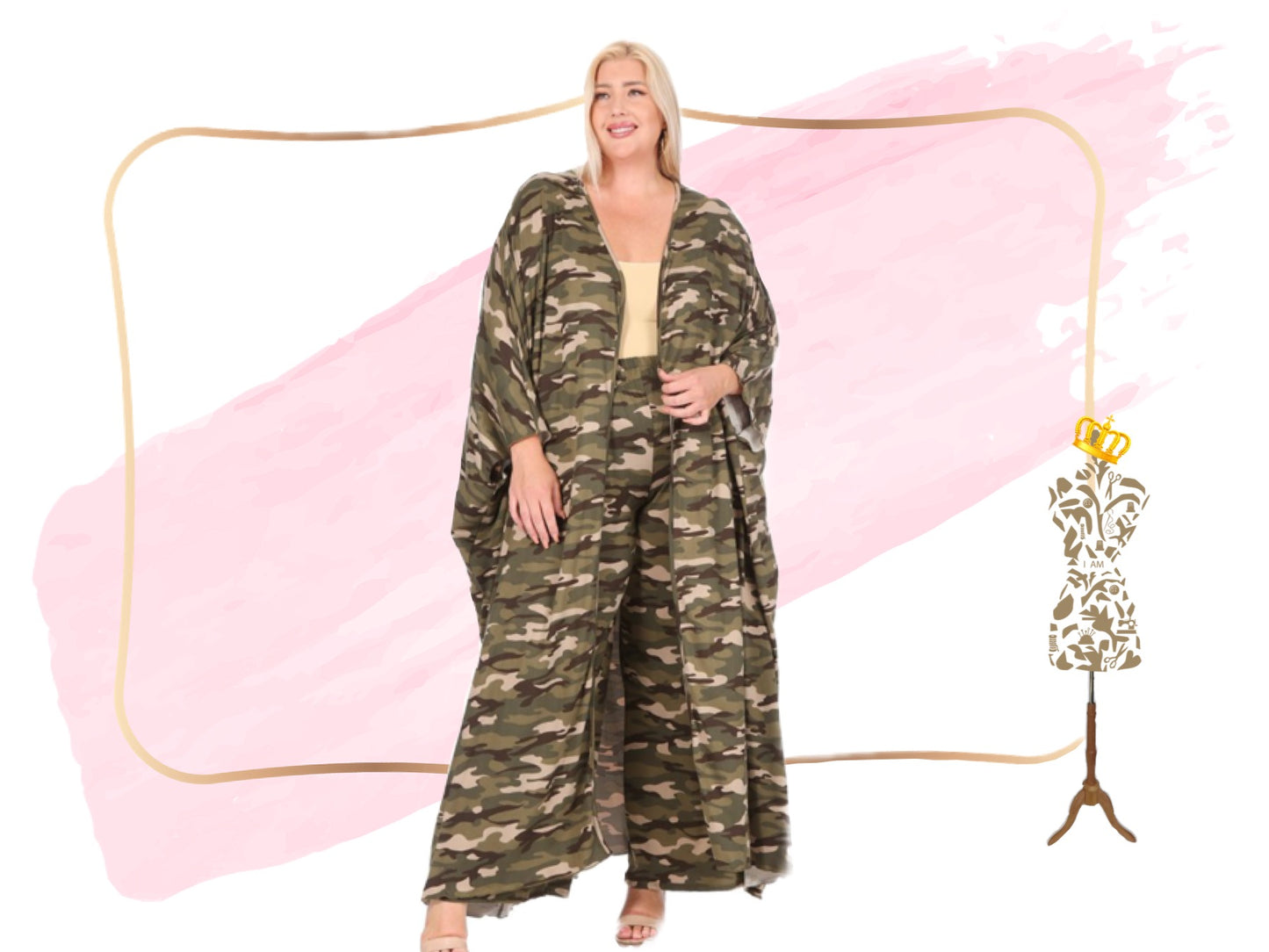 Camo 2 pc Duster set